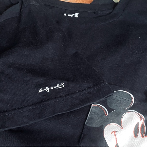 Mickey Mouse Andy Warhol Black Pocket T-shirt Size XL. - Picture 8 of 8